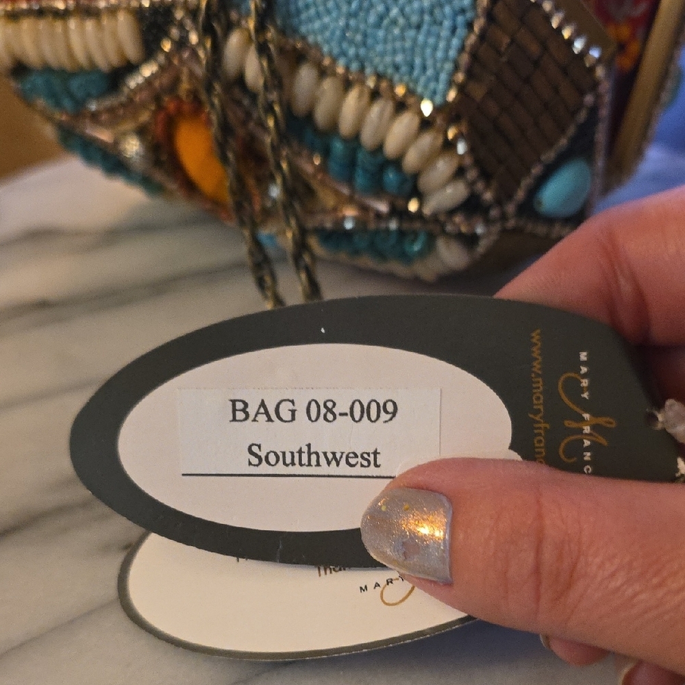 Mary Frances Multicolor Beaded Clutch - Picture 9 of 16